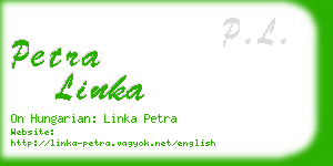 petra linka business card